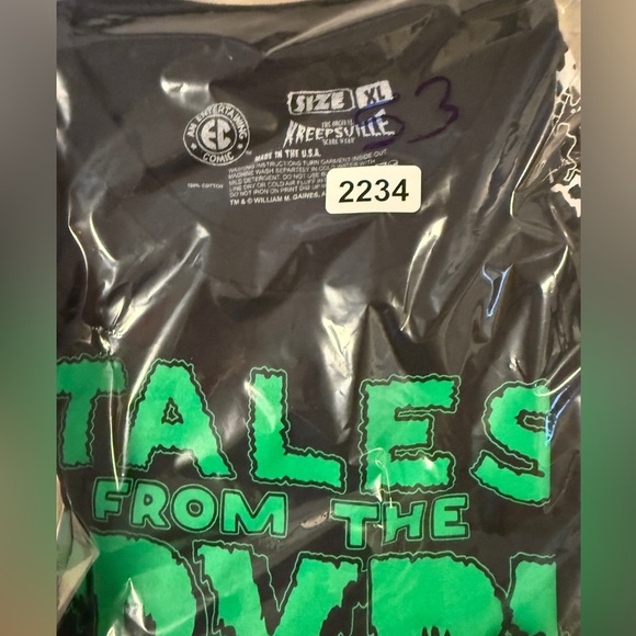 Kreepsville 666 Tales From The Crypt EC Comics Glow Hands TShirt. XL - Picture 9 of 9